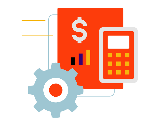 roue crantee et calculatrice